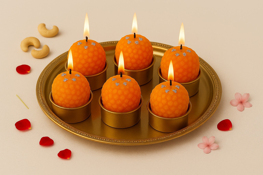 Motichoor Laddu Candles